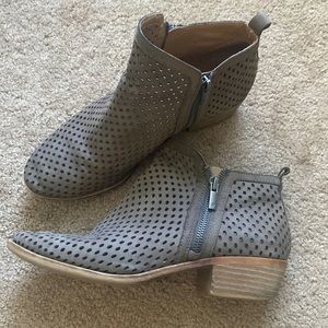 Lucky Brand perforated ankle booties